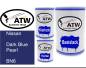 Preview: Nissan, Dark Blue Pearl, BN6: 500ml Lackdose + 500ml Klarlack + 250ml Härter - Set, von ATW Autoteile West.